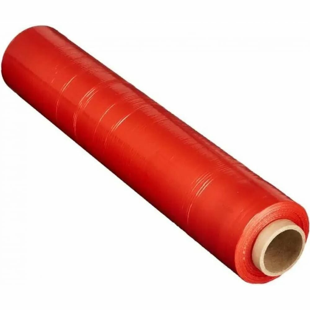 Стрейч пленка пакполимер первый сорт красная 500мм 950гр 71м 23мкм