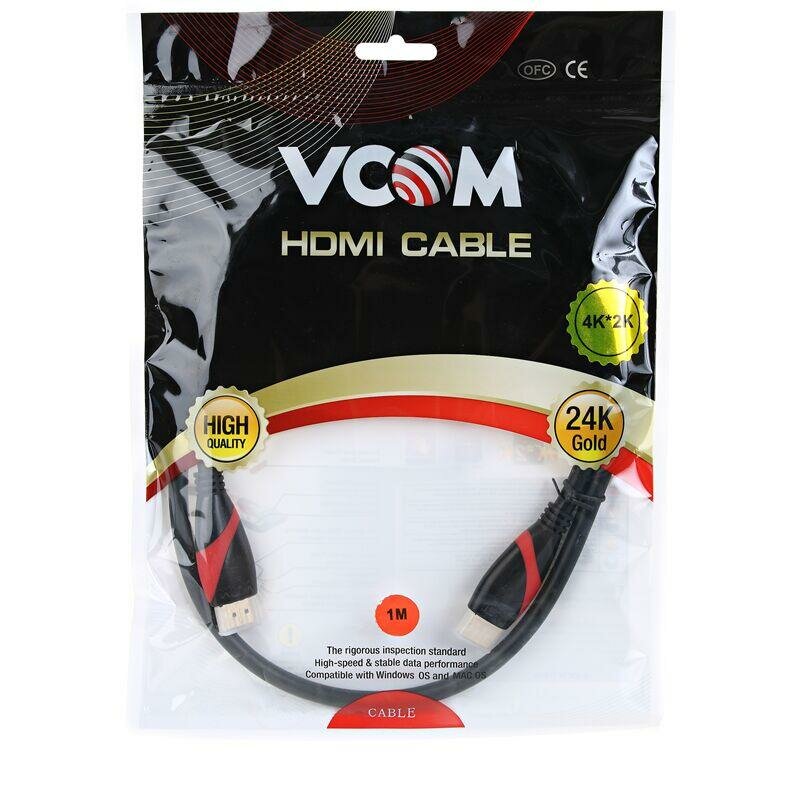 Кабель HDMI 19M/M ver. 2.0 black red, 1.8m VCOM <CG525-R-1.8> VCOM HDMI (m) - HDMI (m) 1.8м (CG525-R-1.8) - фото №17