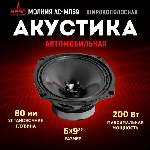 Акустика широкополосная урал молния АС-МЛ69 259000₽