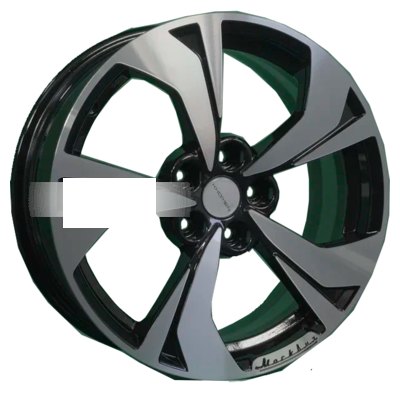 Колесный диск Khomen Wheels KHW1724 7x17 5*108 ET40 54,1 Black-FP