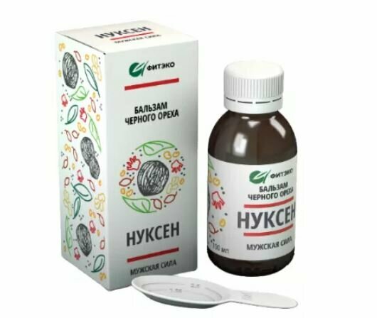 Картинки Бальзам черного ореха Нуксен "Мужская сила" Для мужского здоровья, 100 мл - "Фитэко"