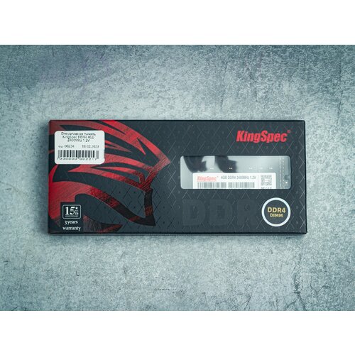 Оперативная память KingSpec DDR4 4Gb 2400Mhz 1.2V память оперативная ddr4 patriot 4gb 2400mhz psd44g240081s