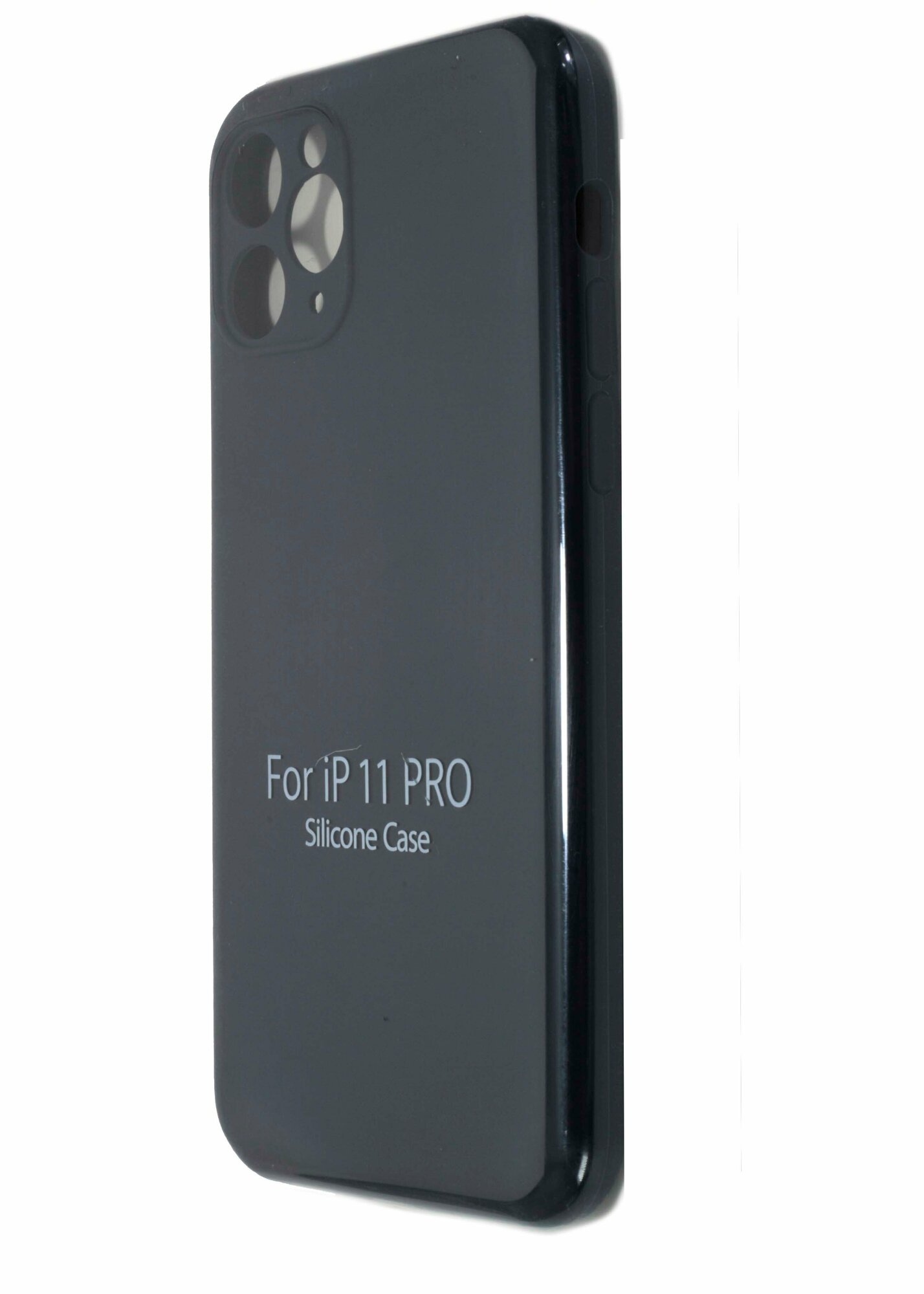 Чехол-накладка для iPhone 11 Pro VEGLAS SILICONE CASE NL Защита камеры темно-серый (63)