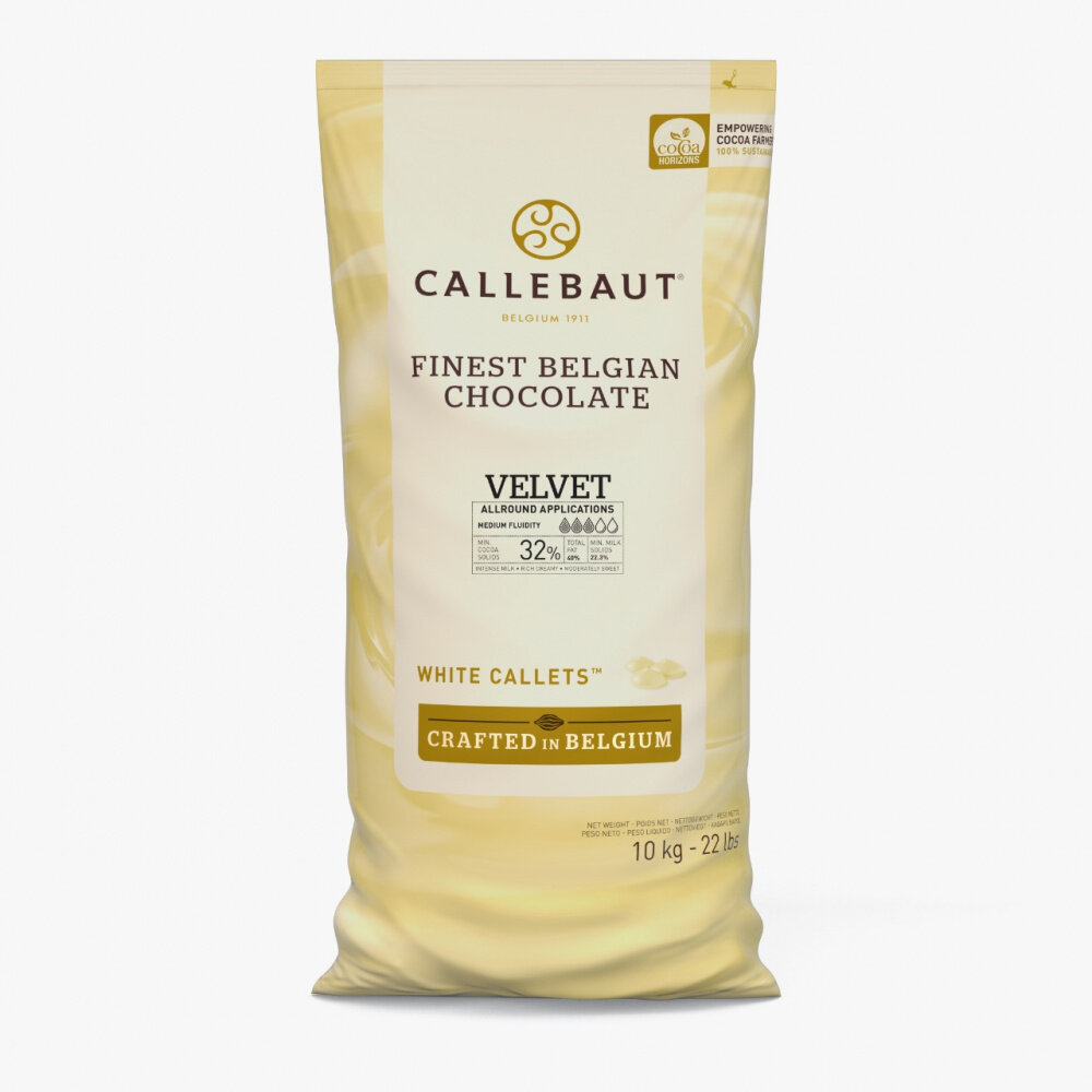 Шоколад белый Callebaut Velvet 10 кг
