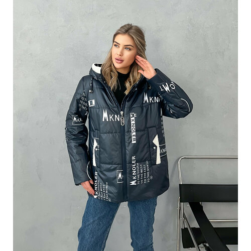 фото Куртка , размер 56(56-58), синий нет бренда