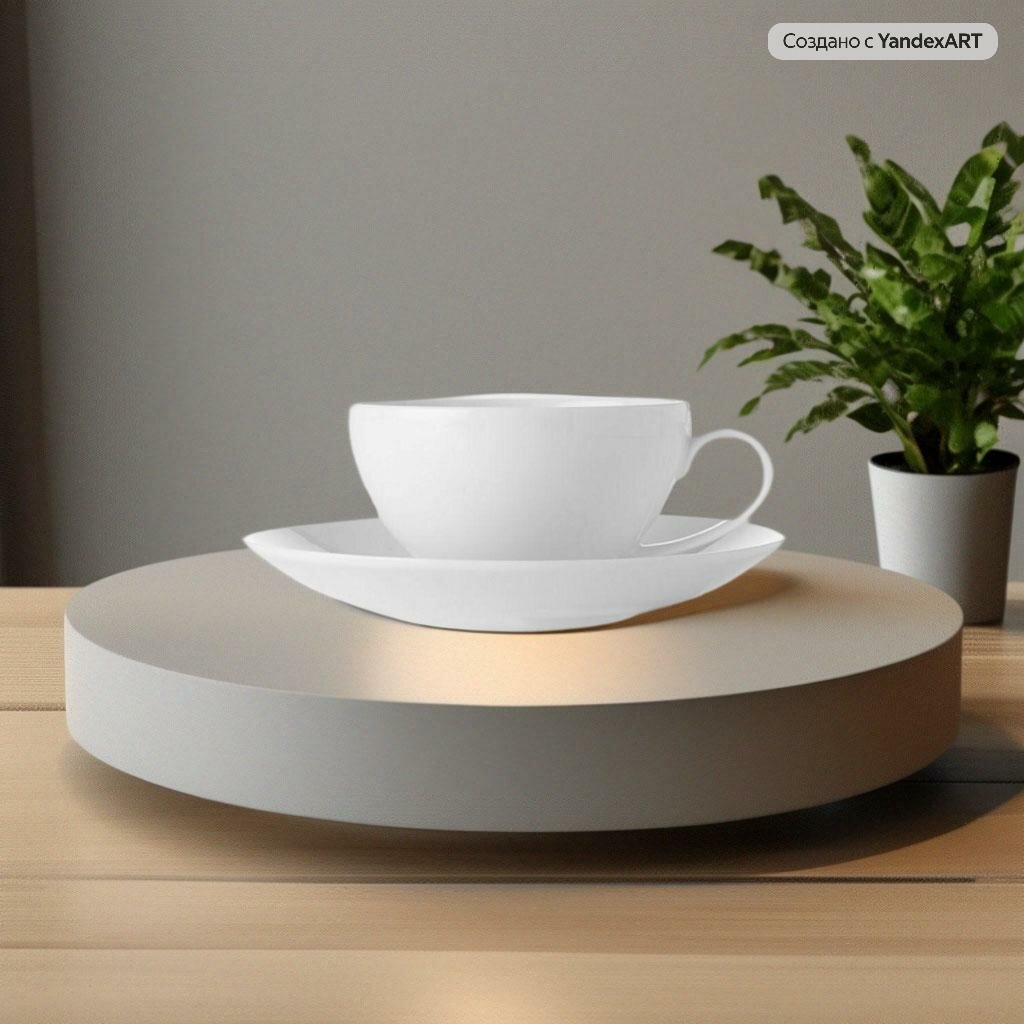 фото Чайная пара, фарфор / чайный набор, 250 мл / Maxwell & Williams, Белая коллекция