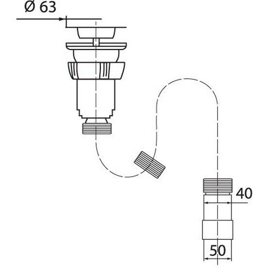 Сифон гофрированный 1 1/4 х 40/50 мм L800 мм - фотография № 11