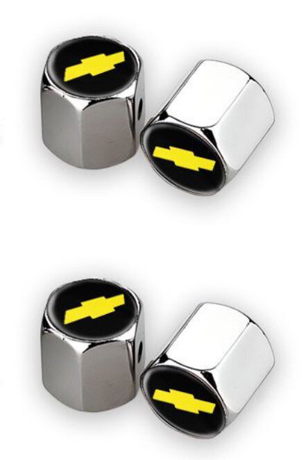 Колпачки шестигранные на ниппель Chevrolet / Шевроле. Комлект - 4 шт.