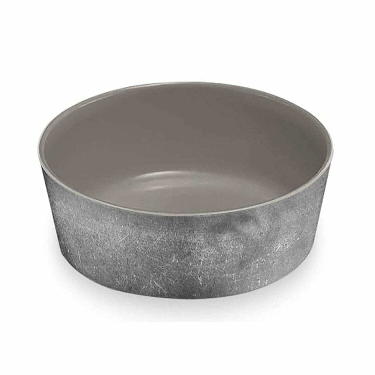 TARHONG Миска для животных "Gallery Pewter", серый камень, 15.3х15.3х5.6см (700мл) - фото №4