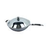 Сковорода вок, индукционная, с крышкой WOK EKSI, 33 см, хромоникелевая сталь - изображение
