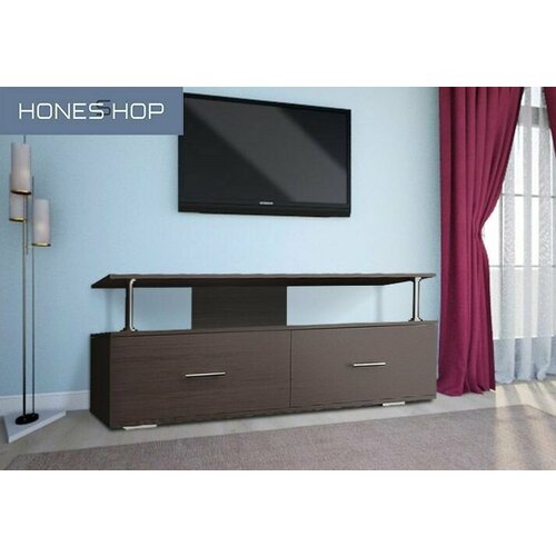 Тумба в гостинную под ТВ Грайд ЛДСП венге цава 105х40х414 10306₽