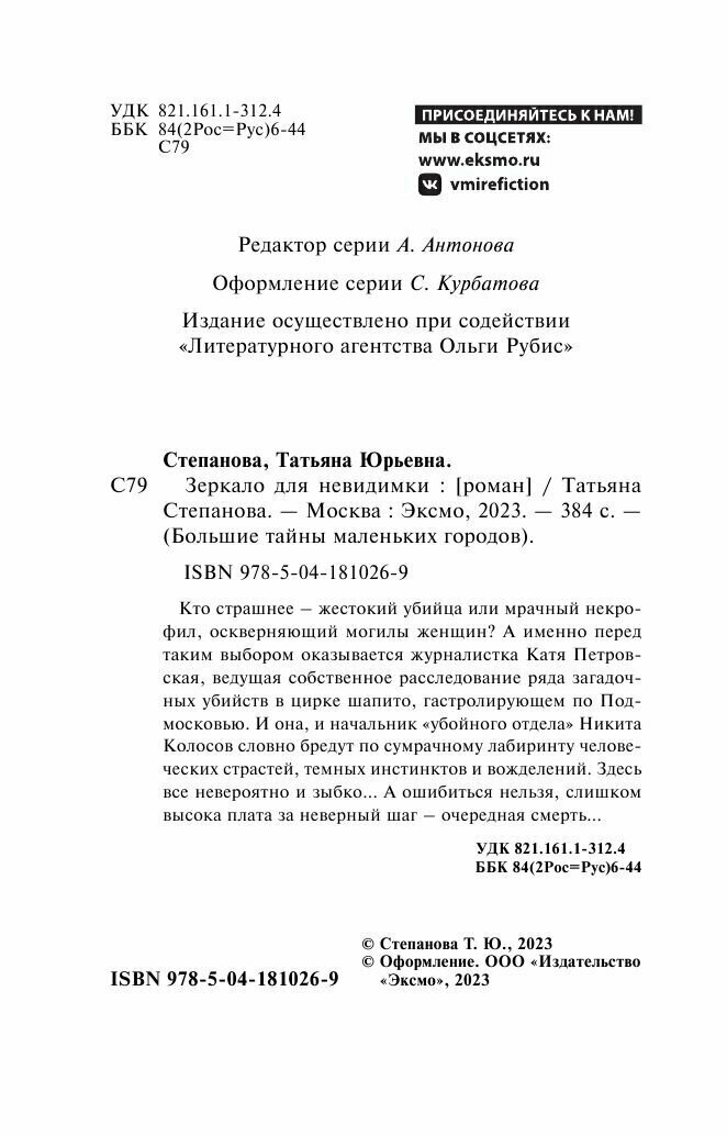 Зеркало для невидимки (Татьяна Степанова) - фото №4