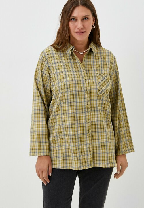 Рубашка  SVESTA, размер 60, горчичный