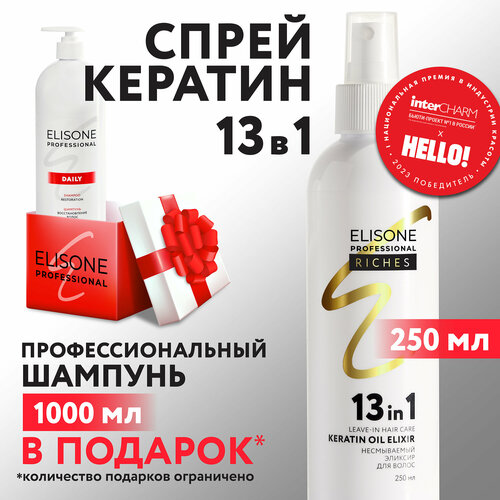 ELISONE PROFESSIONAL / Элисон / Косметический набор для ухода за волосами 250+1000 мл
