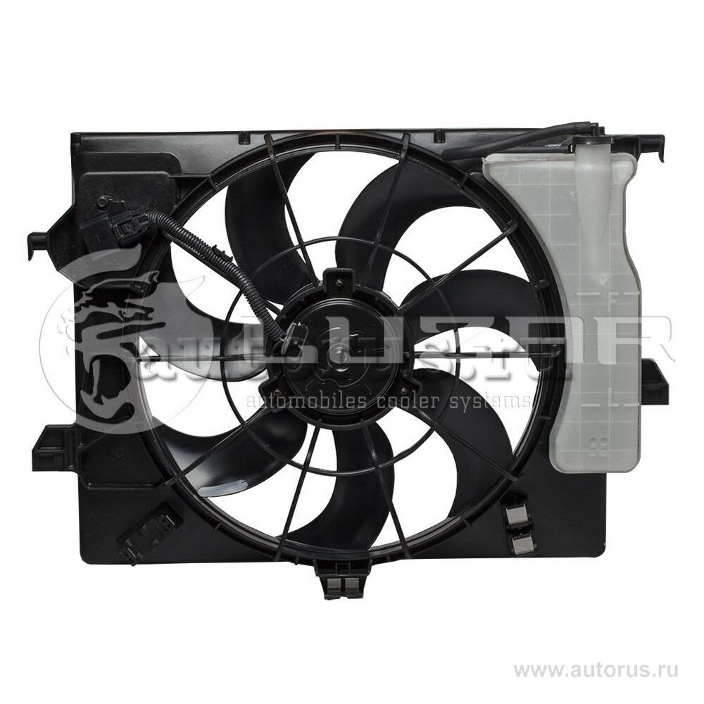 Э/вентилятор охл. для а/м hyundai solaris (10-)/kia rio (10-) (с кожухом) a/c- luzar lfk 08l0