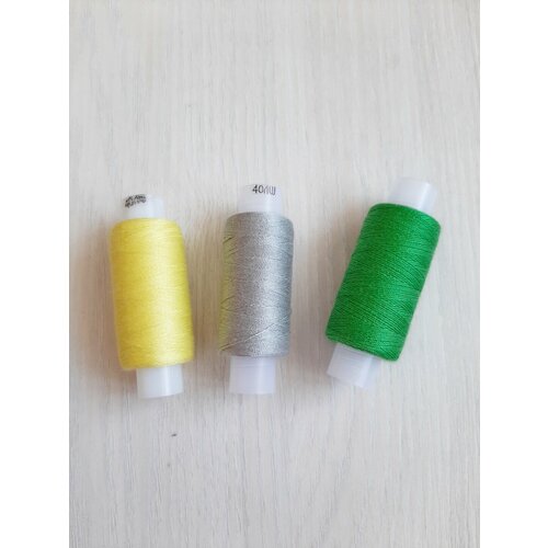 Набор цветных ниток / нитки швейные 40ЛШ, 200 м, 3 шт, набор №4 набор цветных ниток нитки швейные 40лш 200 м 3 шт набор 6
