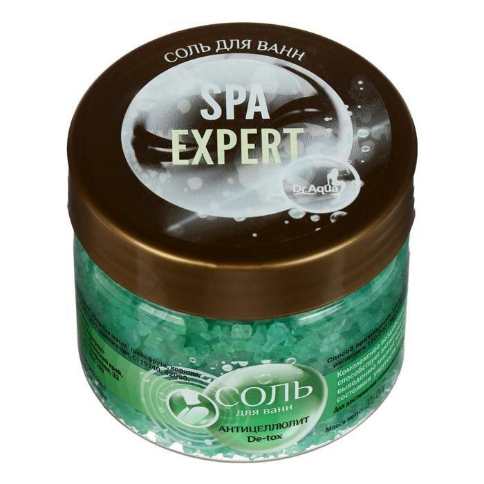 Соль Dr. Aqua "Антицеллюлит De-tox" морская ароматная, 350гр Dr.Aqua - фото №5