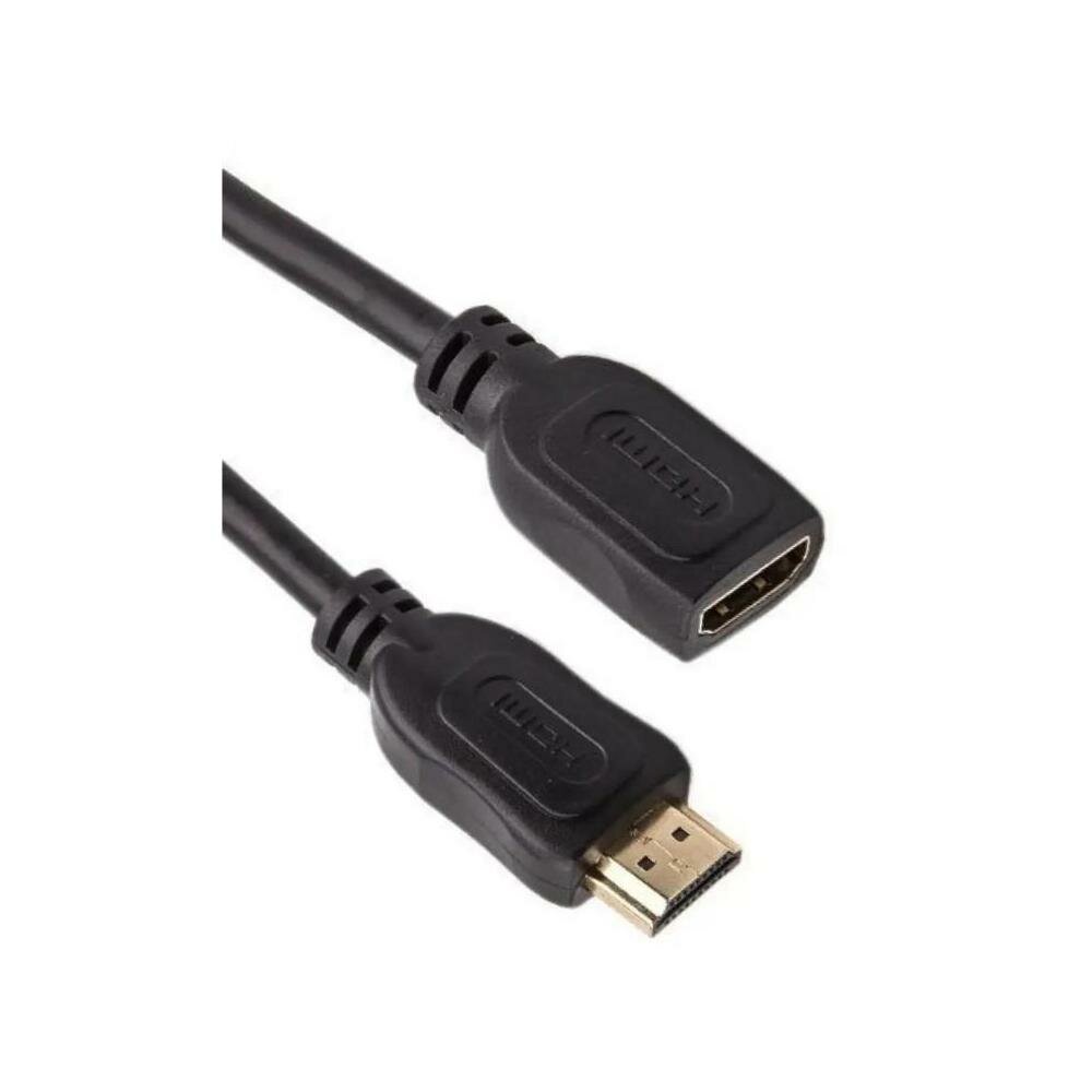 Кабель-удлинитель аудио-видео Telecom TCG200MF-2M, HDMI (m) - HDMI (f) , ver 2.0, 2м, GOLD ф/фильтр, черный Noname - фото №9