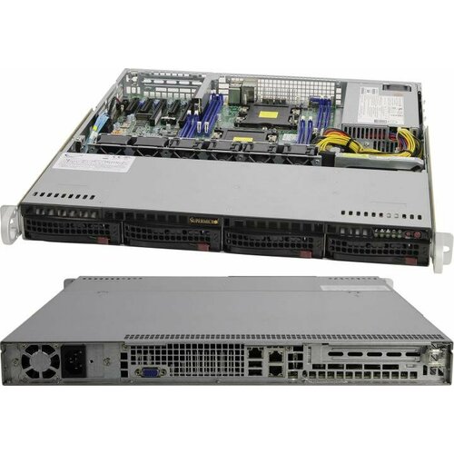 Сервер в корпусе высотой 1U Никс sS9500/pro1U S924T1Ki Xeon Silver 4210R/128 ГБ/2 x 960 Гб SSD/Aspeed AST2500