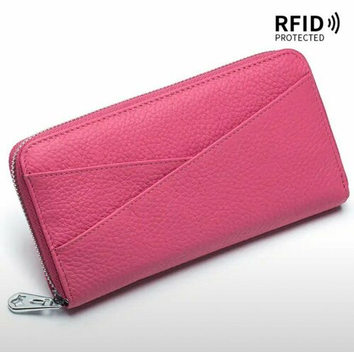 Кошелек  WALLET-4-FUCHSIA, фактура зернистая, фуксия