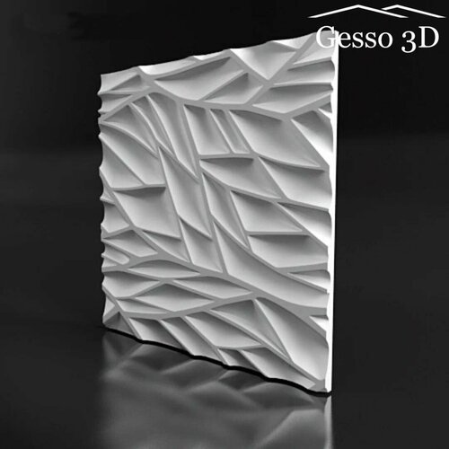 Гипсовая панель Gesso 3D Пропус 500x500x25 мм, Упаковка 20 шт, 5 м2