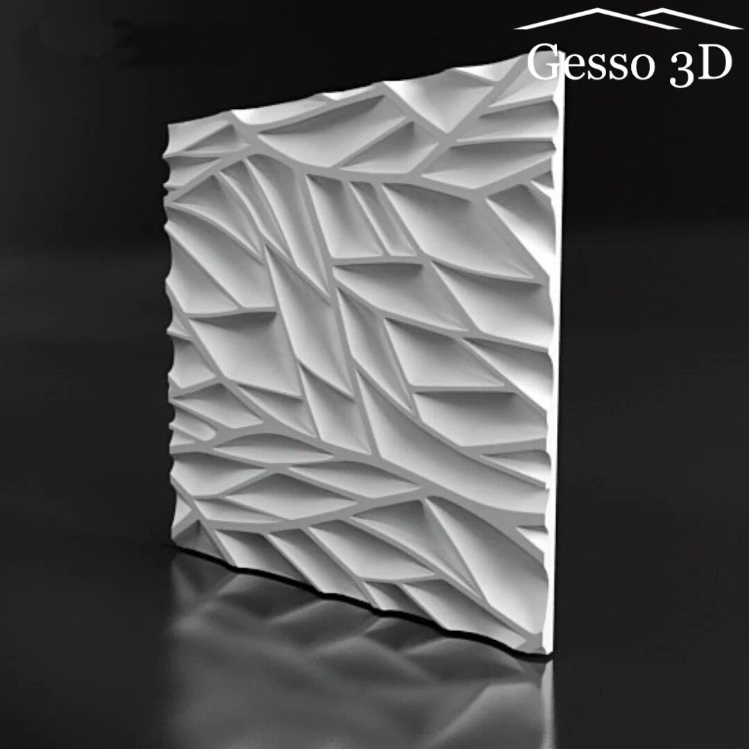 Гипсовая панель Gesso 3D "Пропус" 500x500x25 мм, Упаковка 20 шт, 5 м2