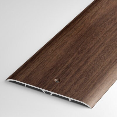 Порог напольный стыкоперекрывающий одноуровневый 100х5 мм длина 09 м профиль-порожек алюминиевый Лука ПС 05 декор дуб мокко 061