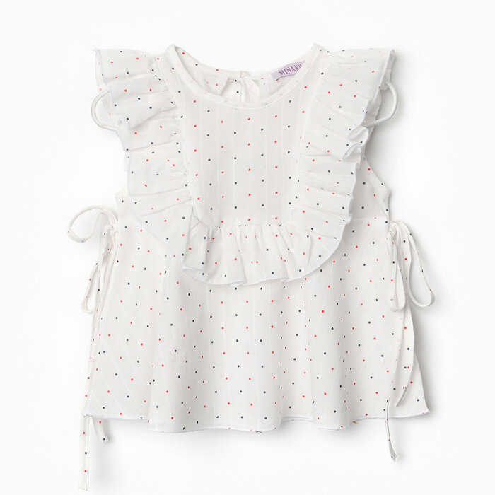 Блузка для девочки MINAKU цвет белый рост 116 см