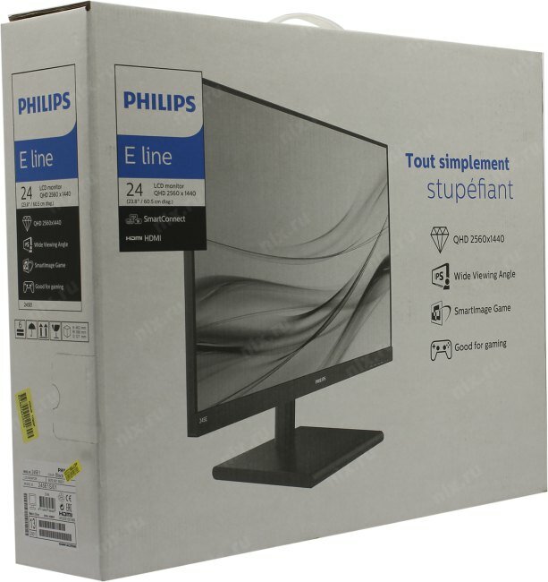 23.8" Монитор Philips 245E1S, 2560x1440, 75 Гц, IPS, черный - фото №19