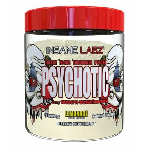 insane labz psychotic 35serv cotton candy Insane Labz Psychotic Clear (из натуральных ингредиентов) 320 г (Insane Labz)