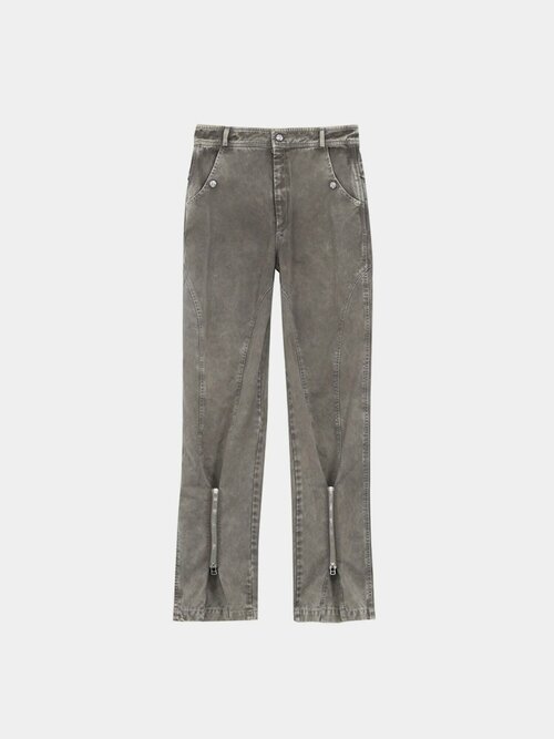 Брюки Bluemarble Zipped Dart Pants, размер 30, коричневый