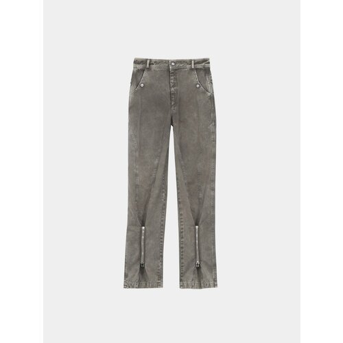 Брюки Bluemarble Zipped Dart Pants, размер 31, коричневый