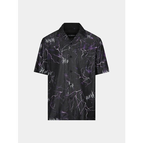 фото Рубашка han kjøbenhavn, summer shirt purple, размер s, черный