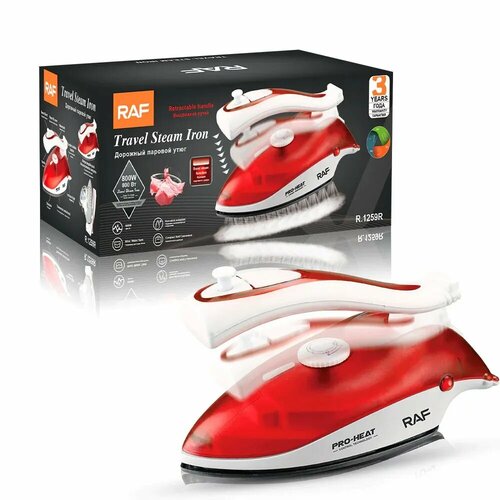 Ультралегкий утюг для путешествий R1259RКрасный от компании RAF 120000₽