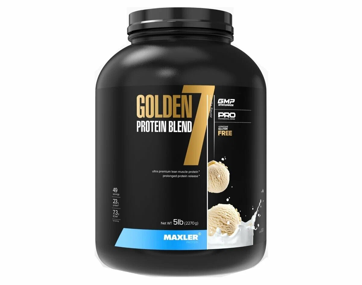 Maxler Golden 7 Protein Blend 2270 гр 5 lb (Maxler) Ваниль
