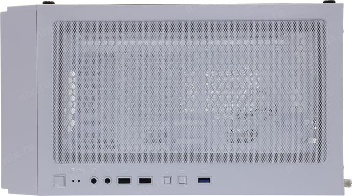 Корпус mATX 1STPLAYER белый, без БП, боковая и передняя панель из закаленного стекла, USB 3.0, 2*USB 2.0, audio - фото №8