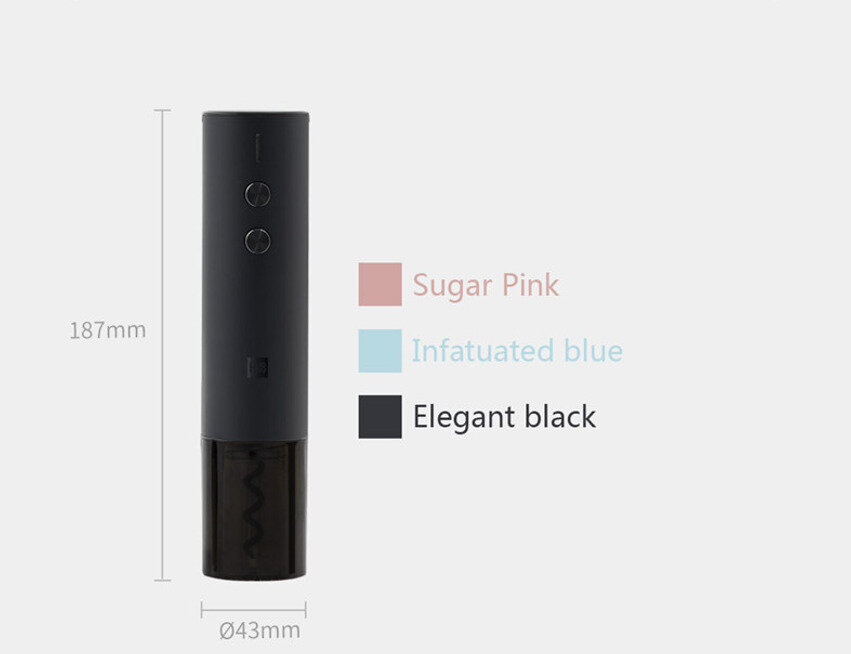 Электрические Штопоры Xiaomi Электрический штопор HuoHou Electric Wine Bottle Opener в подарочной упаковке черный