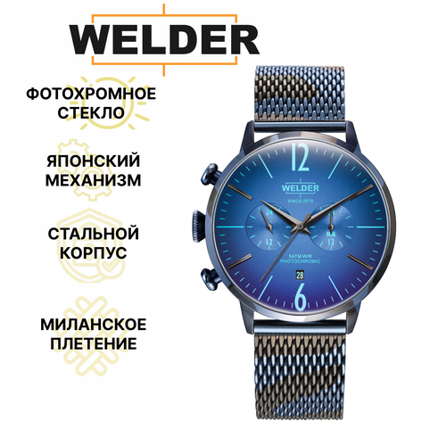 фото Наручные часы welder wwrc1015, синий