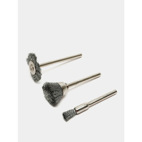 Набор щеток для гравера STAYER хвостовик 32мм 3 предм насадка на гравер мини дрель 1199₽