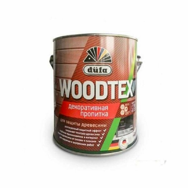 Dufa Woodtex пропитка для дерева ( махагон) 0.9л
