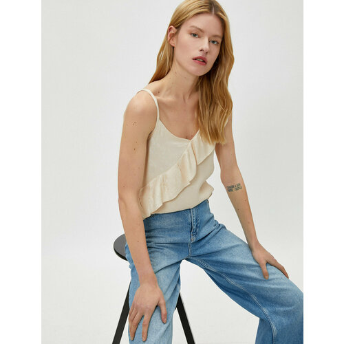 фото Топ koton, размер 34, бежевый