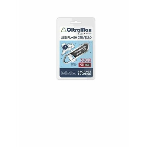 USB флеш накопитель OM-32GB-290-Black oltramax om 128gb 350 silver 3 0