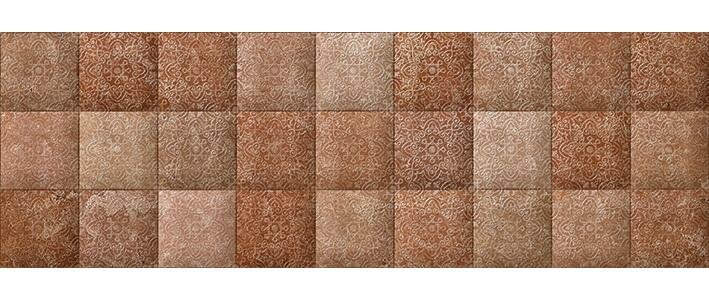 фото Керамическая плитка Cersanit Morocco коричневая рельефная C-MQS112D для стен 20x60 (цена за 17.28 м2)