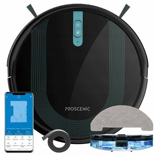 Робот-пылесос Proscenic 850T черный 2в1 120 м2 4250000₽