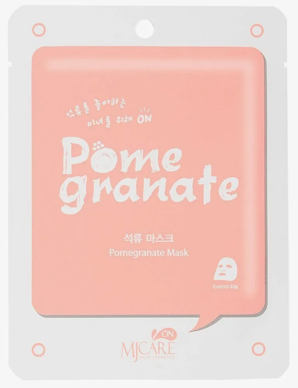 Маска тканевая для лица с гранатом MJ on Pomegranate mask pack 22гр MIJIN Cosmetics - фото №2