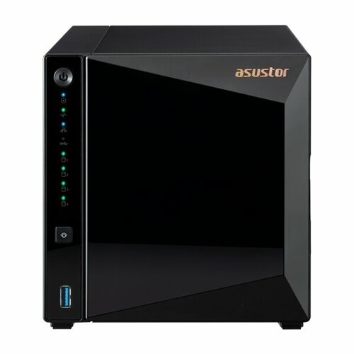 ASUSTOR AS3304T 4-Bay NAS/MPl/Cel 1.4GHz Quad Core/2GBDDR4/noHDD, LFF(HDD, SSD),/1x1GbE(LAN)/3xUSB3.2; 90IX01L0-BW3S00