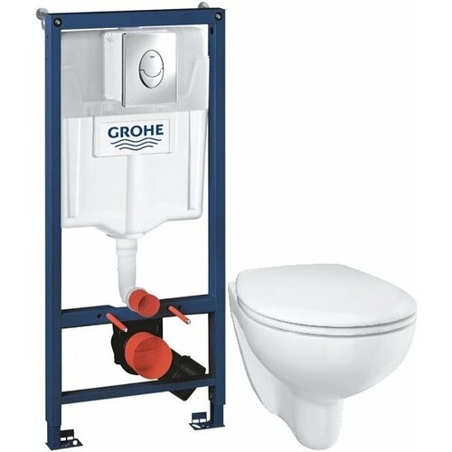 Комплект подвесной унитаз Grohe Bau Ceramic 39351000 + система инсталляции Grohe 38721001