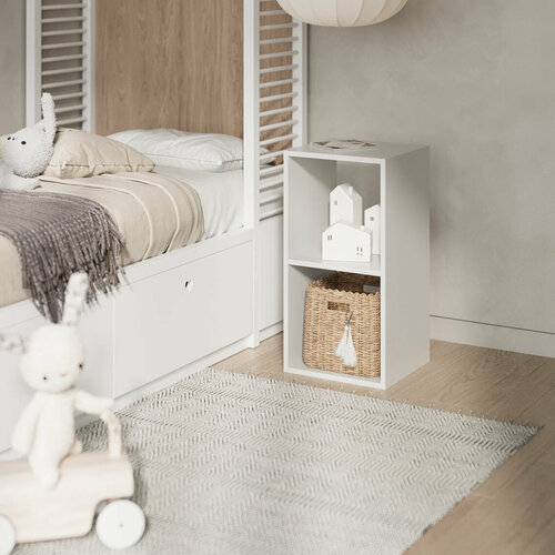 Стеллаж Сидней 2 секций белый 2364₽