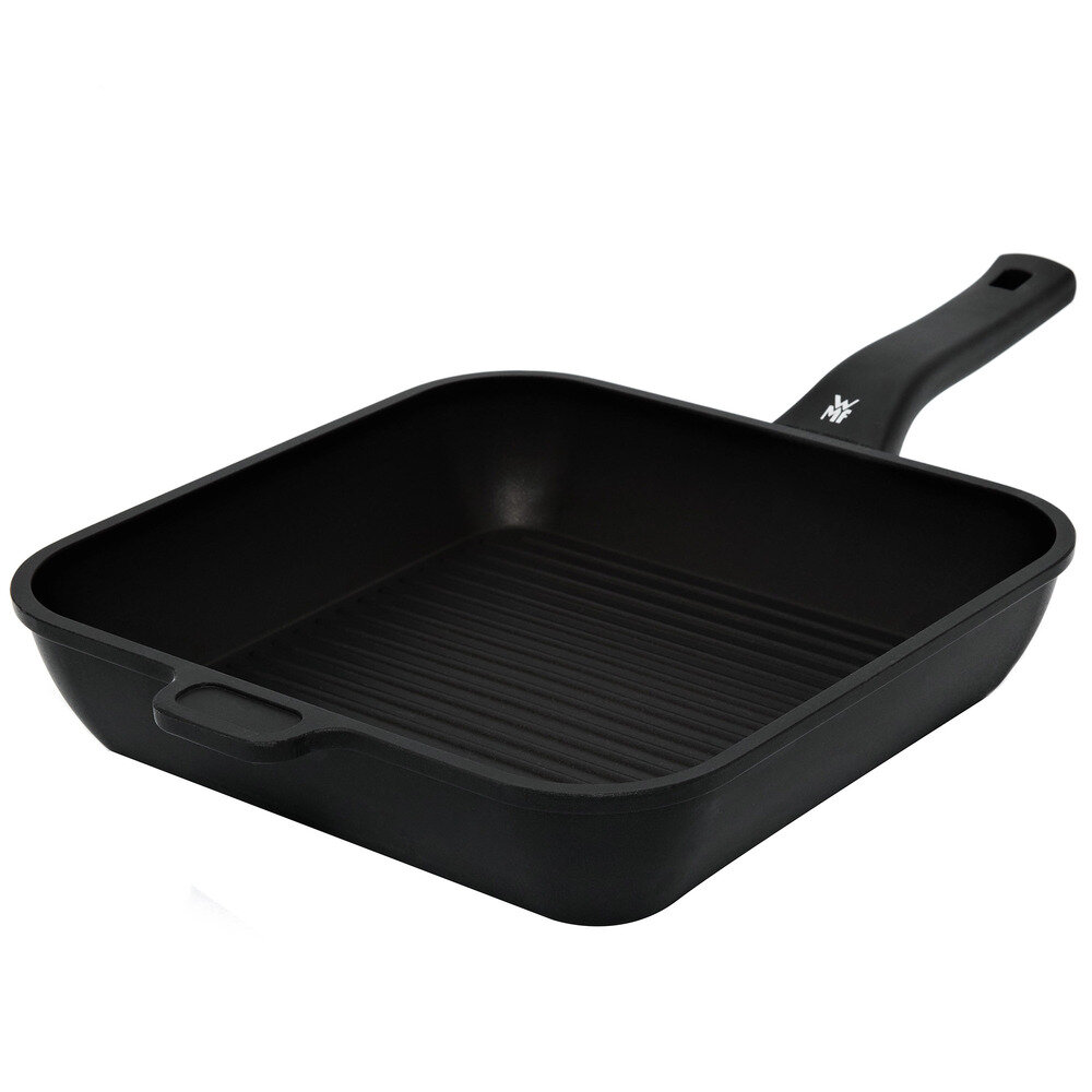 фото Алюминиевая сковорода-гриль с антипригарным покрытием PermaDur Premium, 28х28 см, черный, серия PermaDur Premium, WMF, 3201000545