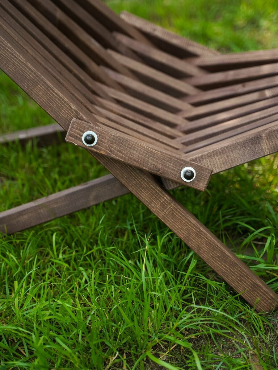 Кресло шезлонг деревянное Релакс Кентукки - фотография № 12